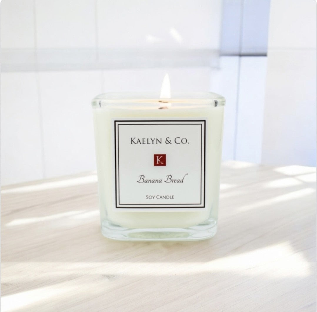 Banana Bread Small Cube Candle