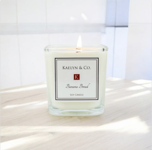 Banana Bread Small Cube Candle