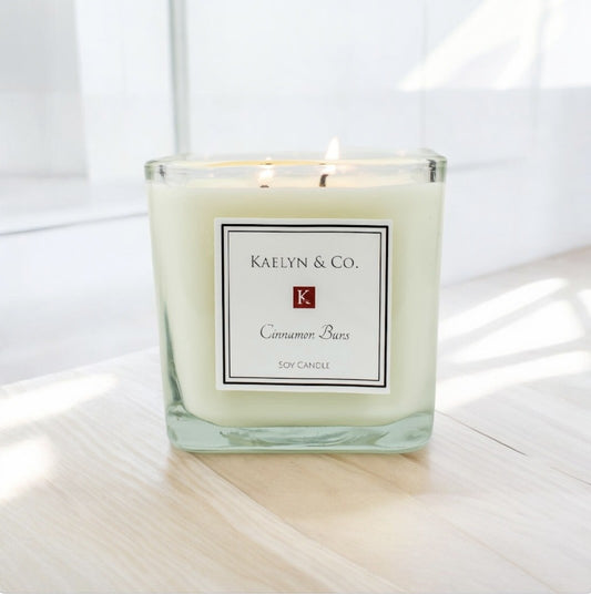 Cinnamon Buns Medium Cube Candle
