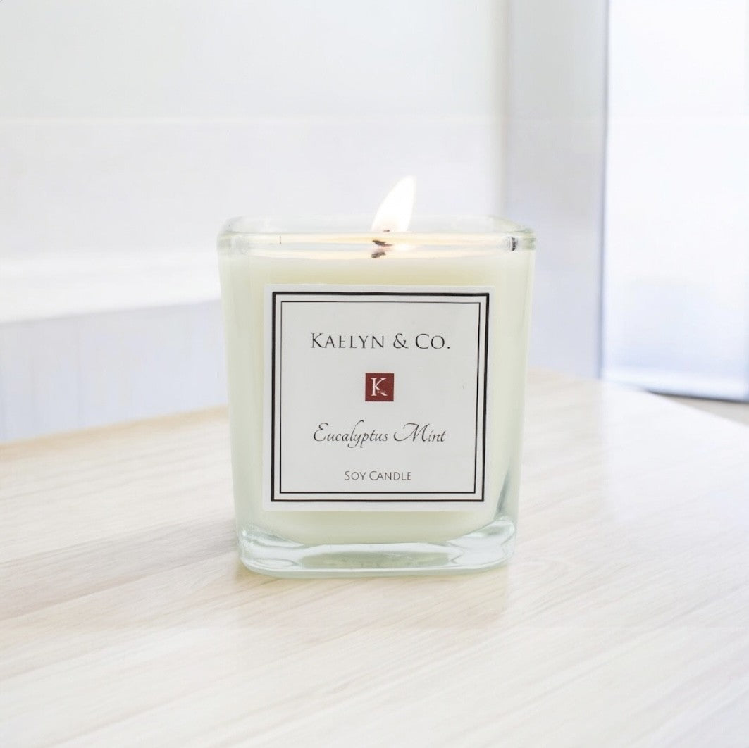 Eucalyptus Mint Small Cube Candle