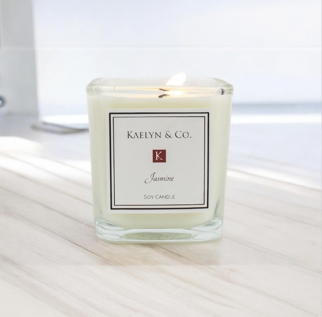 Jasmine Small Cube Candle