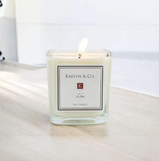 Lilac Small Cube Candle