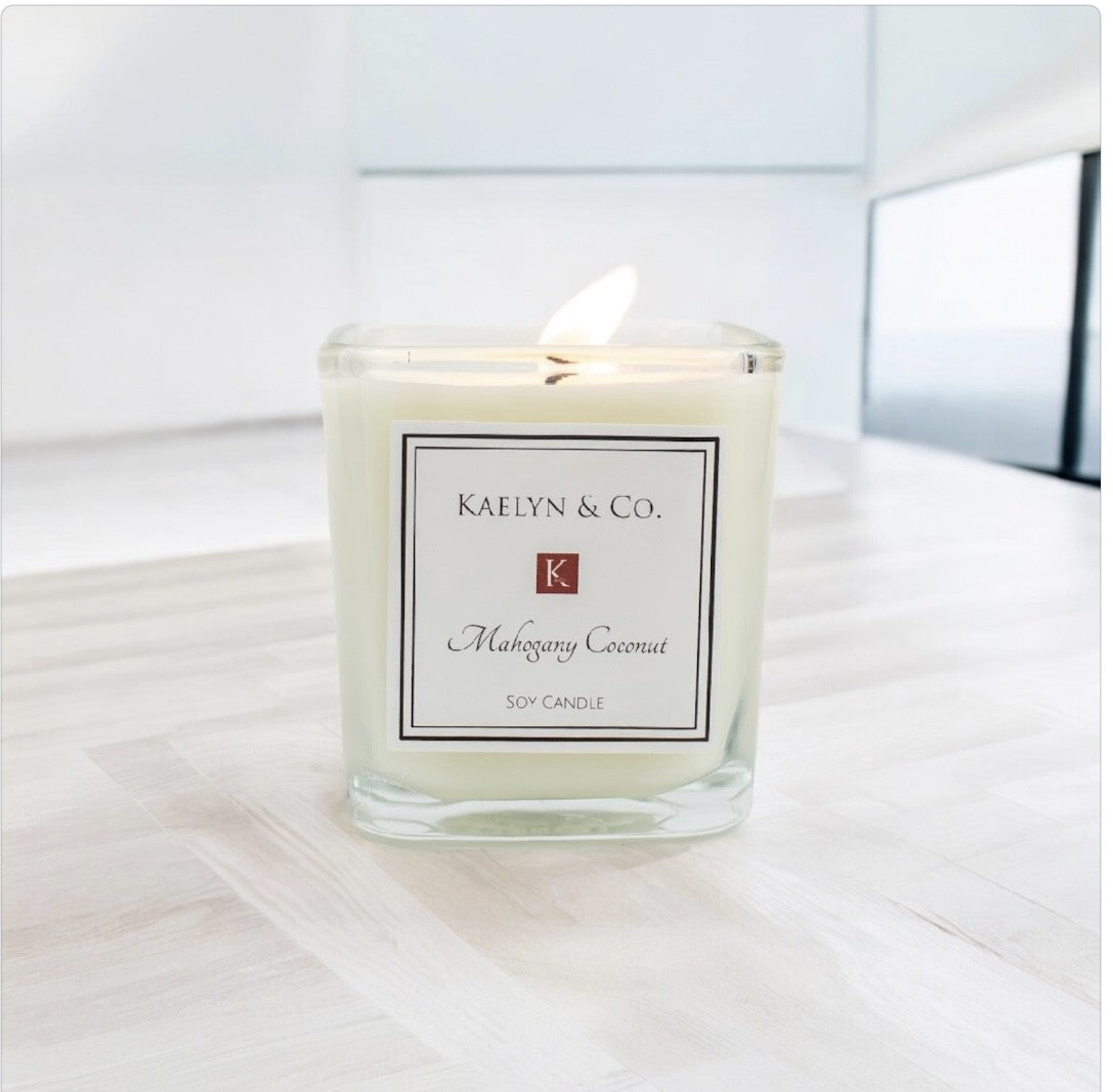 Mahogany Coconut Small Cube Candle