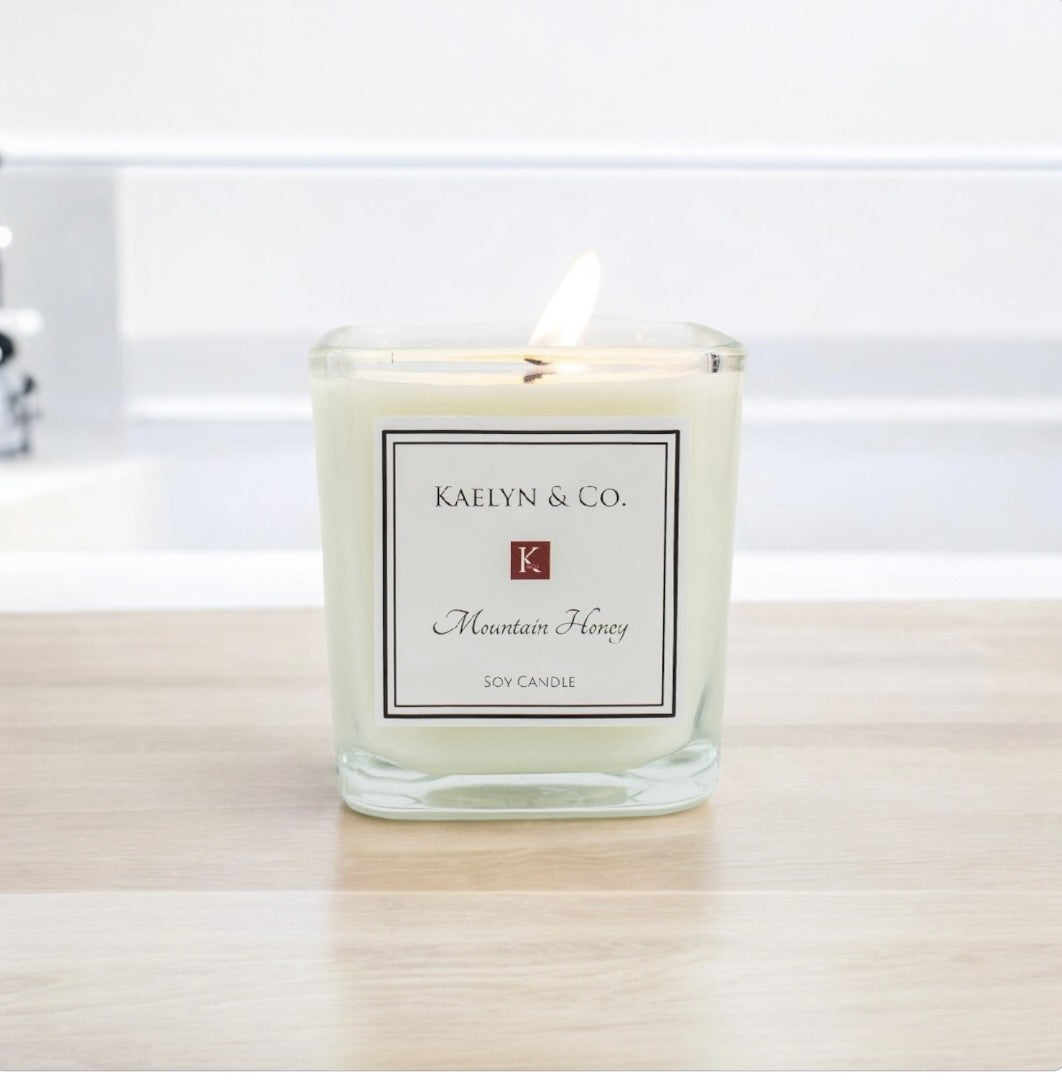 Mountain Honey Small Cube Candle