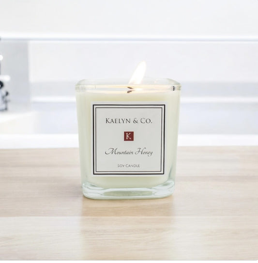 Mountain Honey Small Cube Candle