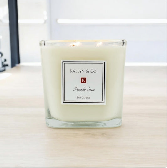 Pumpkin Spice Large Cube Soy Candle