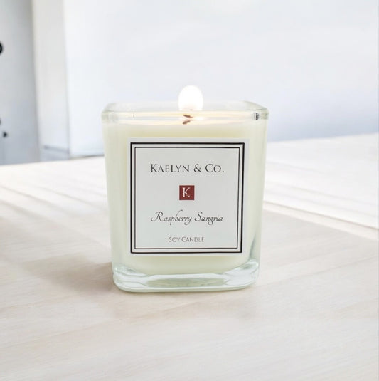 Raspberry Sangria Small Cube Candle