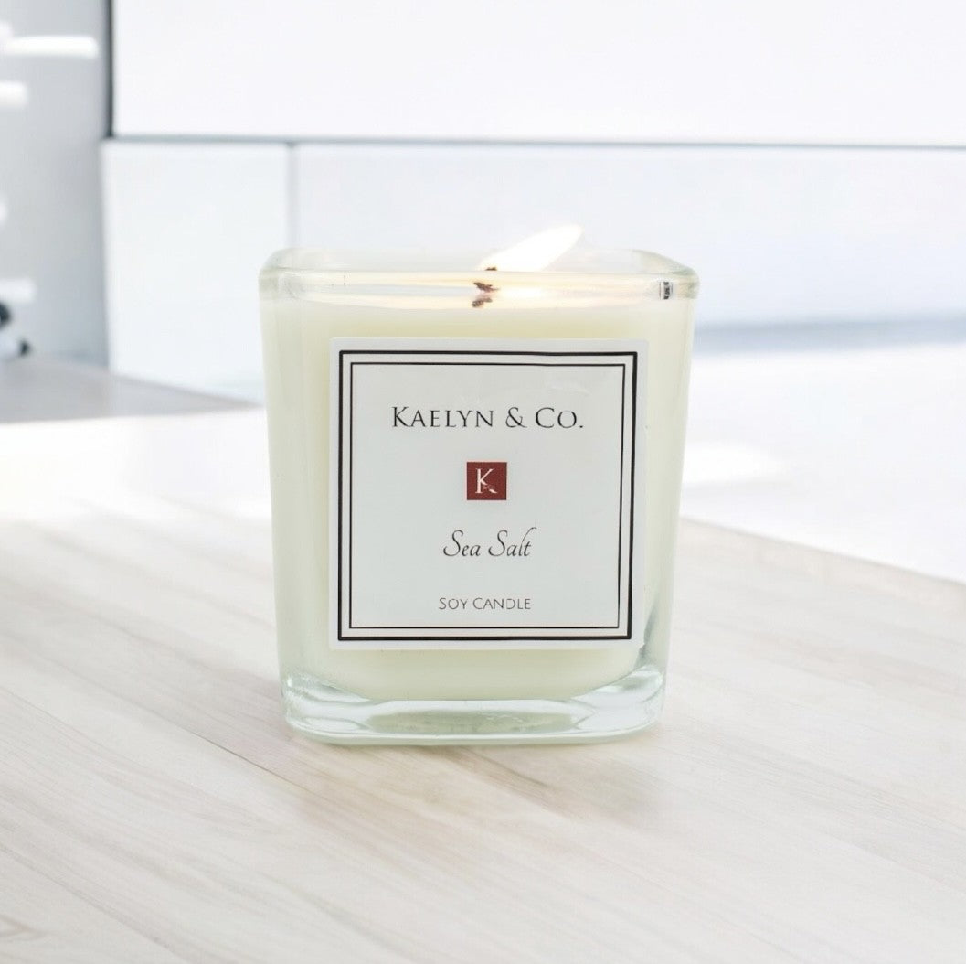 Sea Salt Small Cube Candle