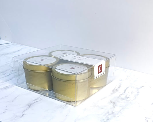 Gold Travel Candle Gift Set 2