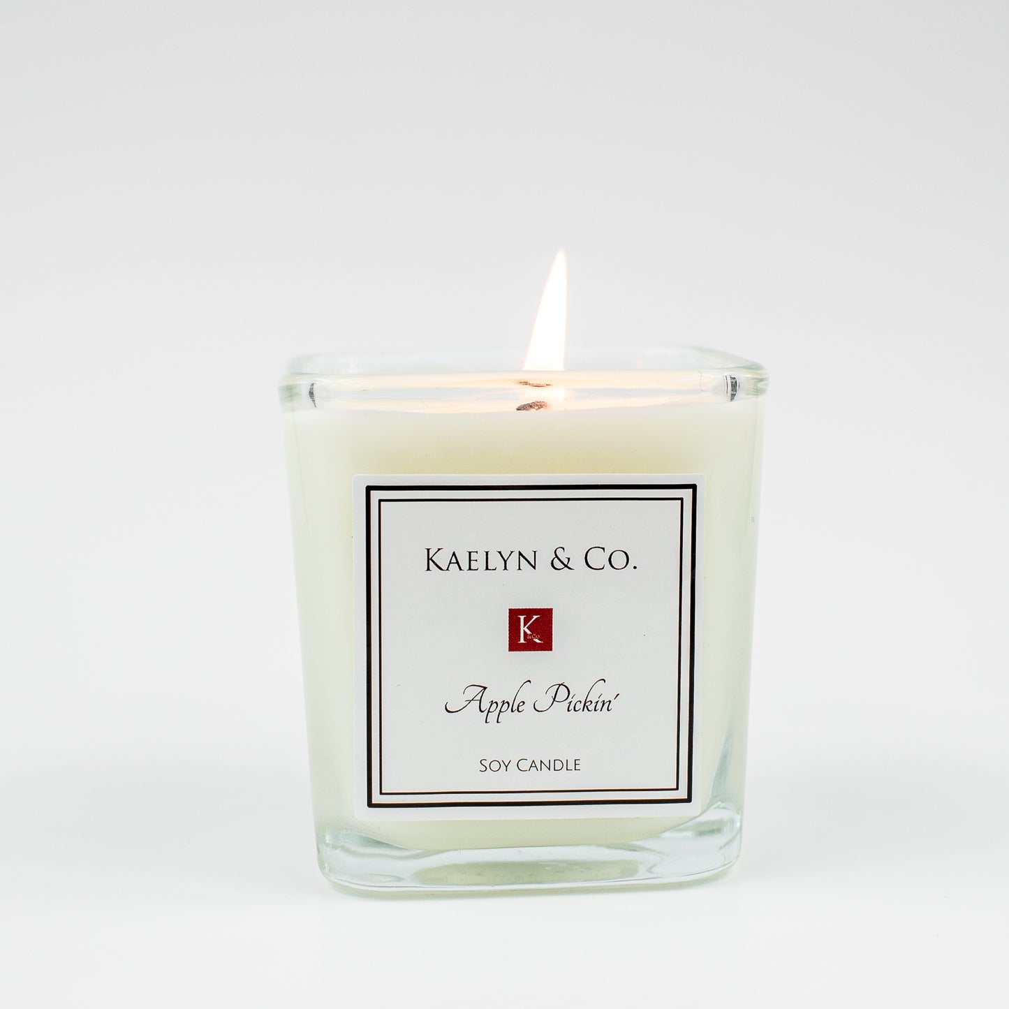 Apple Picking Small Cube Candle