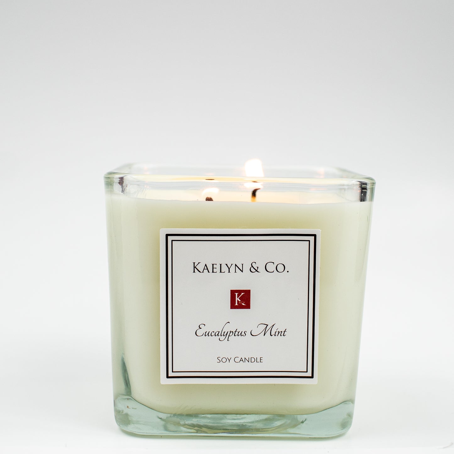 Eucalyptus Mint Medium Cube Candle