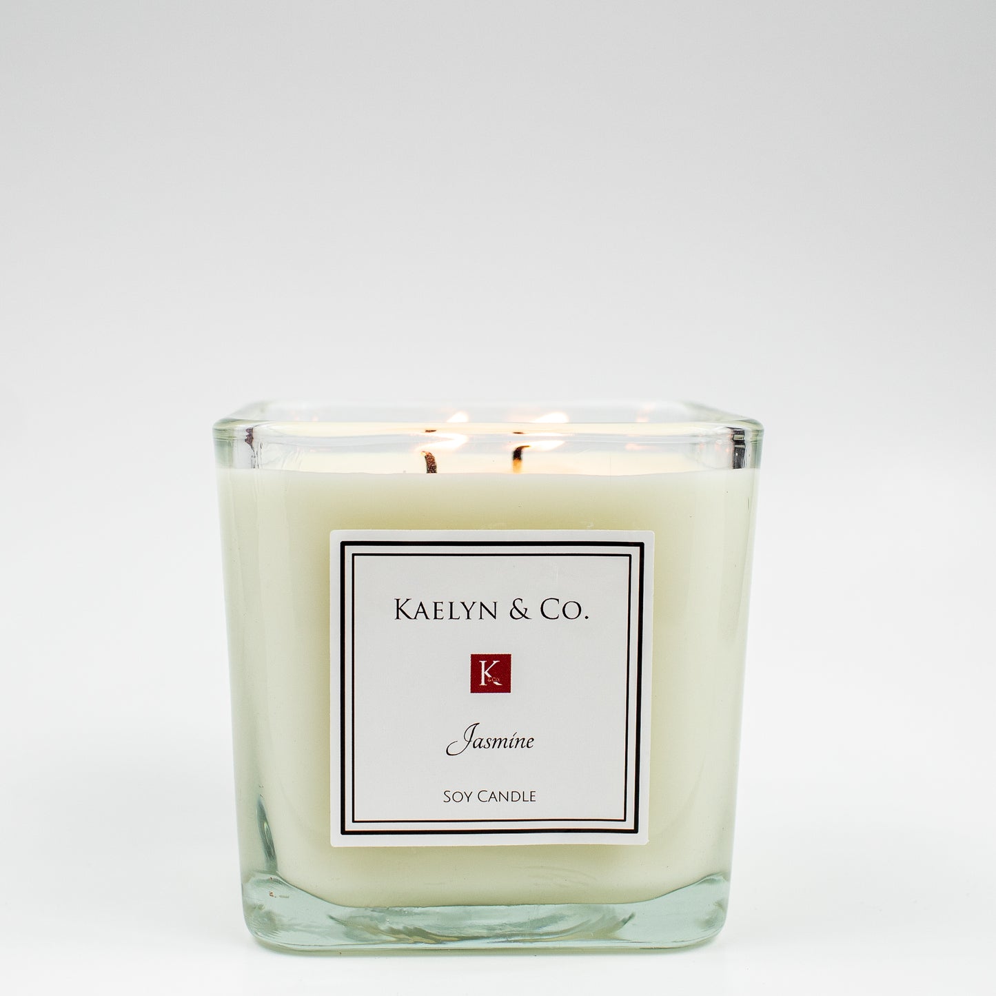 Jasmine Medium Cube Candle
