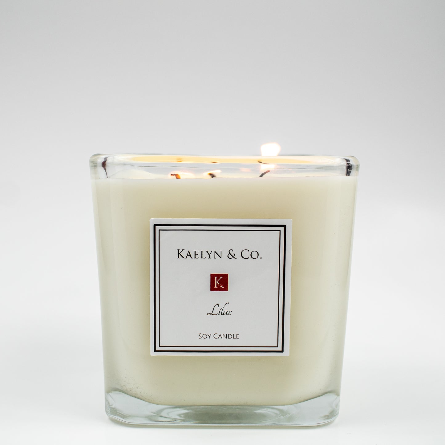 Lilac Large Cube Candle