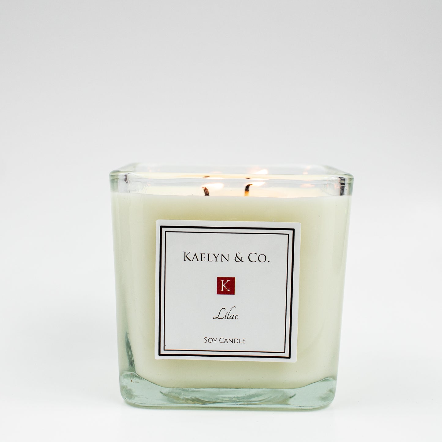 Lilac Medium Cube Candle