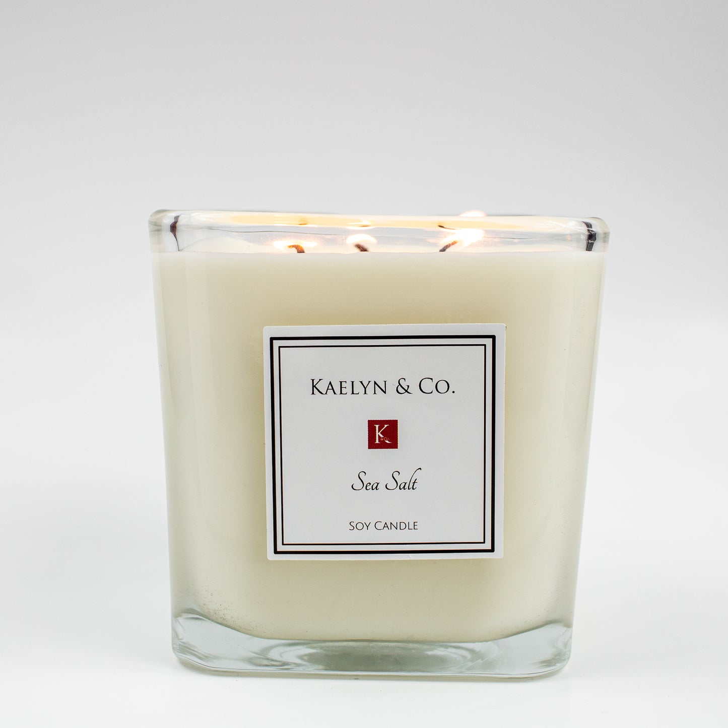 Sea Salt Large Cube Candle