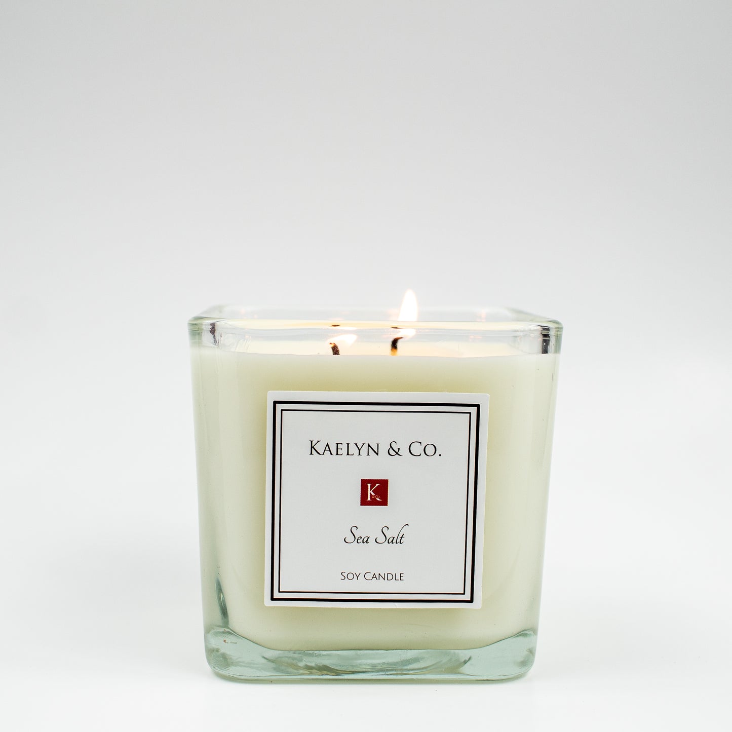 Sea Salt Medium Cube Candle