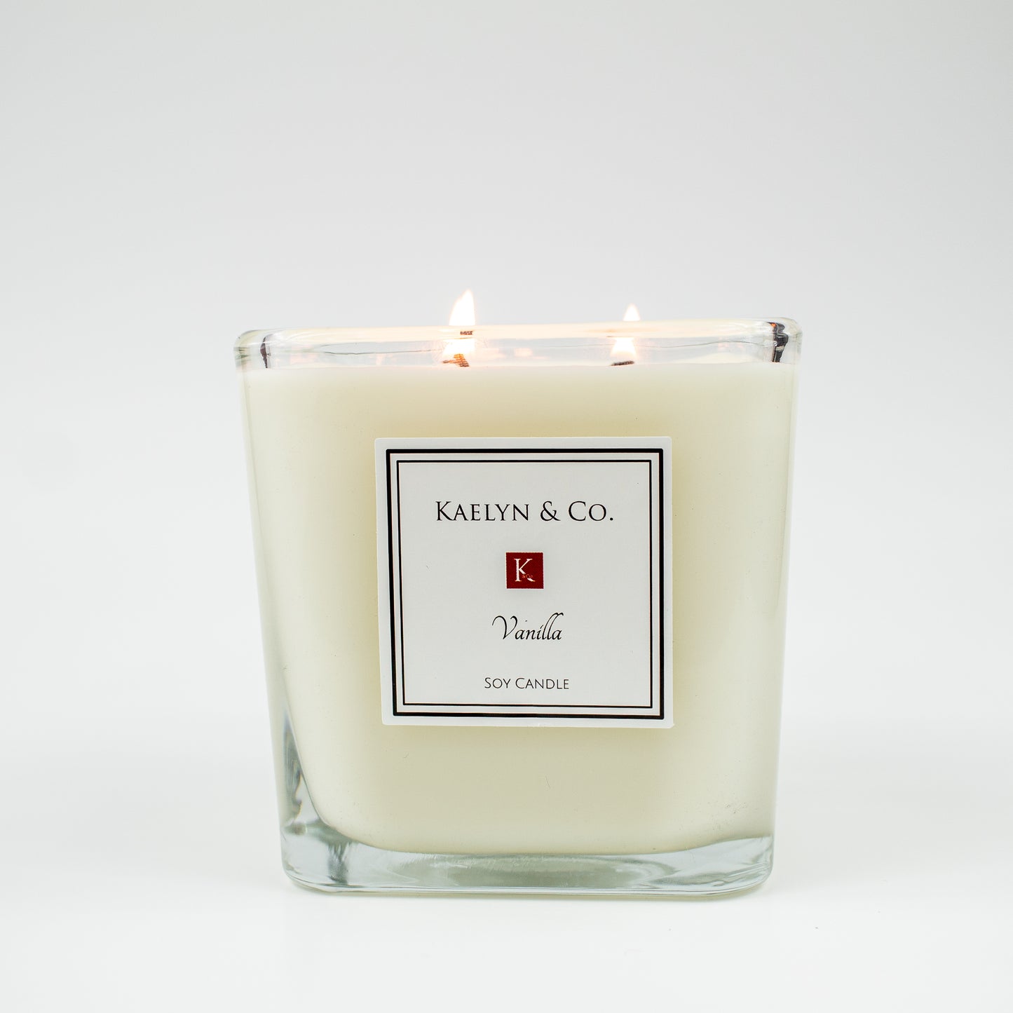 Vanilla Large Cube Candle