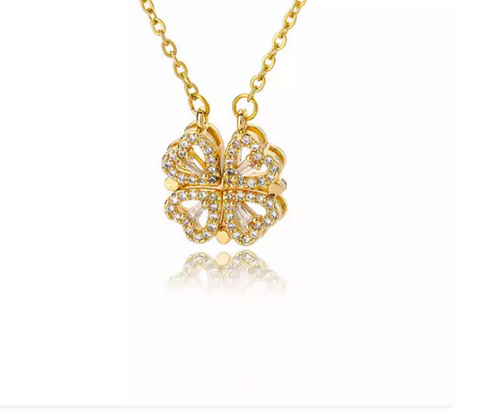 Crystal Heart Necklace by Kaelyn and Co Minimalist Collection