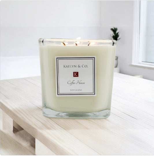 Coffee House Large Cube Candle