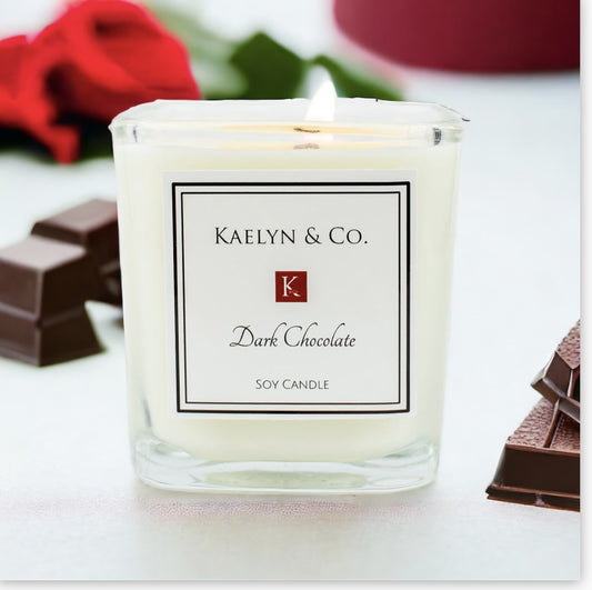 Dark Chocolate Small Cube Candle