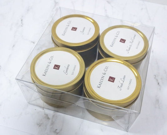 Gold Travel Candle Gift Set 1