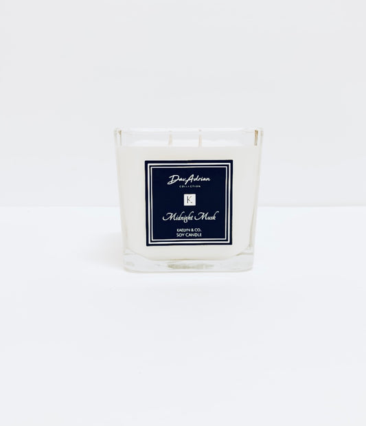 DavAdrian Collection Midnight Musk Medium Cube Candle
