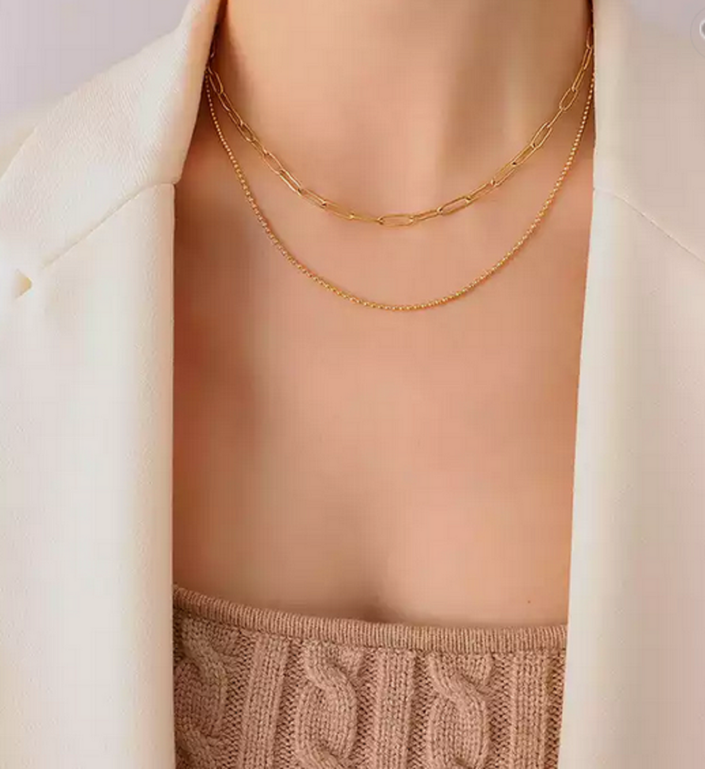 Paper Clip Necklace by Kaelyn and Co Minimalist Collection